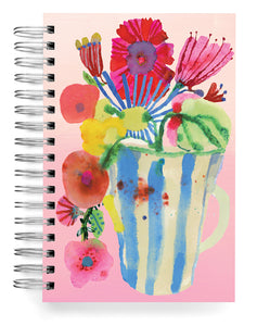 Striped blue vase Jumbo Journal